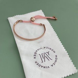 MONICA VINADER Fiji Friendship Bracelet - Pink Rose Gold